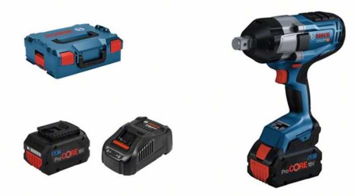 Pistol pneumatic, alimentare: acumulator GDS 18V-1050 H, Pivot in 4 puncte 3/4, cuplu maxim: 1700Nm, 18V 2 x 5Ah, baterie inclusă, incarcator inclus [1]