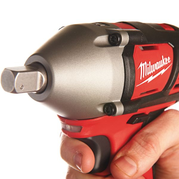 Pistol pneumatic pe baterii M18 BIW12-402C, patrat exterior 1/2, cuplu maxim: 240Nm, 18V 2 x 4Ah, impachetare: valiză  [4]