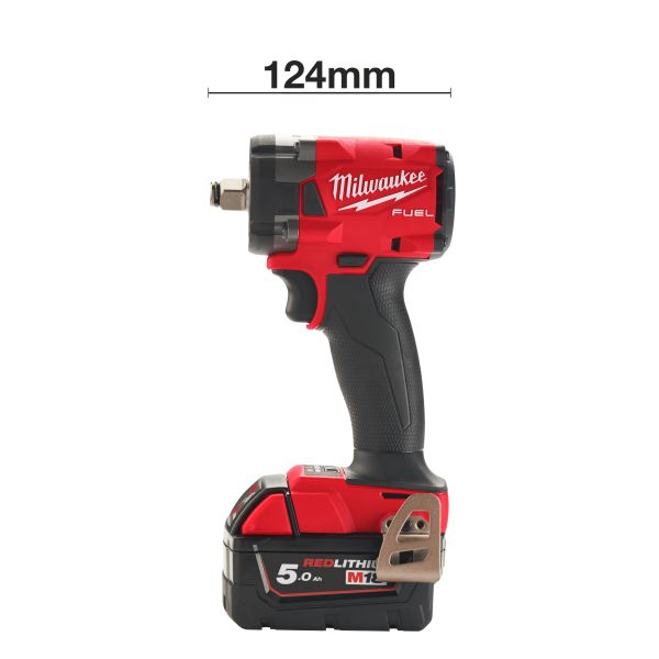 Pistol pneumatic pe baterii M18 FIW2F12-502X, patrat exterior 1/2, cuplu maxim: 34 / 102 / 203 / 339Nm, 18V 2 x 5Ah, impachetare: valiză  [4]