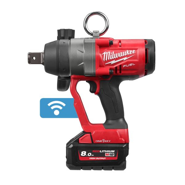 Pistol pneumatic pe baterii M18 ONEFHIWF1-802X, Pivot 1 cu 4 puncte, cuplu maxim: 2400Nm, 18V 2 x 8Ah, impachetare: valiză  [1]