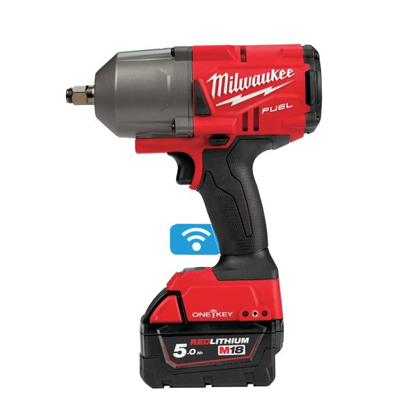 Pistol pneumatic pe baterii M18 ONEFHIWF12-502X, patrat exterior 1/2, cuplu maxim: 130 / 400 / 1356Nm, 18V 2 x 5Ah, impachetare: valiză  [1]