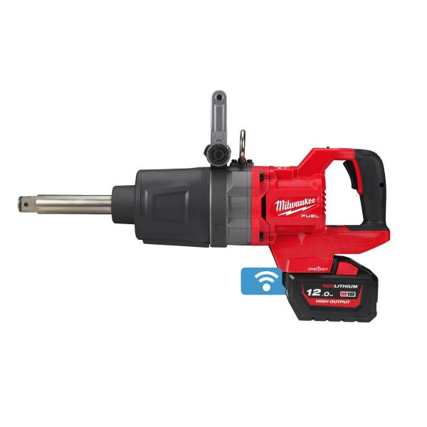 Pistol pneumatic pe baterii M18 ONEFHIWF1D-121C, Pivot 1 cu 4 puncte, cuplu maxim: 1180 / 1254 / 1966 / 2576Nm, 18V 1 x 12Ah, impachetare: valiză [1]