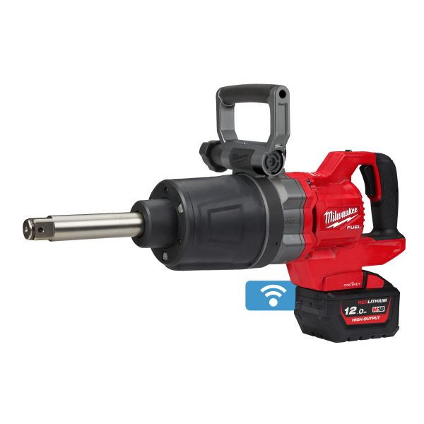 Pistol pneumatic pe baterii M18 ONEFHIWF1D-121C, Pivot 1 cu 4 puncte, cuplu maxim: 1180 / 1254 / 1966 / 2576Nm, 18V 1 x 12Ah, impachetare: valiză [2]