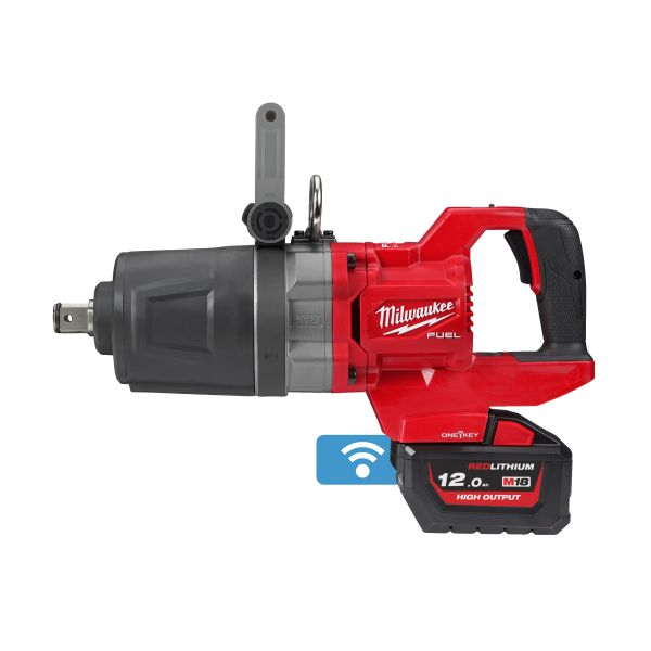 Pistol pneumatic pe baterii M18 ONEFHIWF1DS-121C, Pivot 1 cu 4 puncte, cuplu maxim: 1180 / 1254 / 1966 / 2576Nm, 18V 1 x 12Ah, impachetare: valiză  [1]