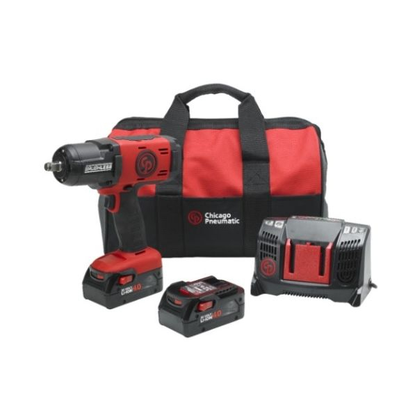 Pistol pneumatic pe baterii, patrat exterior 1/2, cuplu maxim: 1900Nm, 20V 0 x 4Ah, incarcator inclus [1]