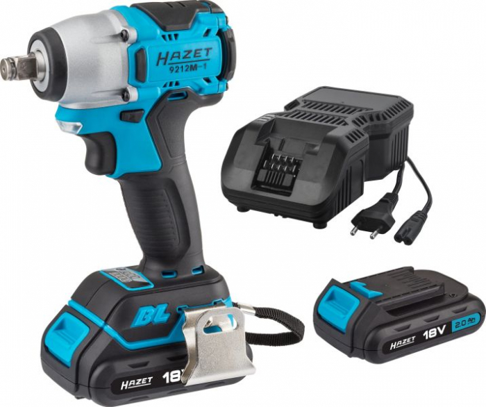 Pistol pneumatic pe baterii, patrat exterior 1/2, cuplu maxim: 270Nm, 18V 2 x 2Ah, impachetare: valiză inclus [2]