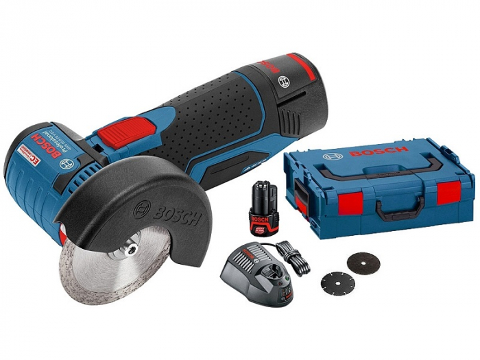 Polizor cu acumulator GWS 12V-76, diametru disc: 76 mm, voltaj: 12 V, capacitate baterie 3 Ah, tip baterie: Li-Ion, numar baterii: 2 buc. [1]