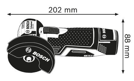 Polizor cu acumulator GWS 12V-76, diametru disc: 76 mm, voltaj: 12 V, capacitate baterie 3 Ah, tip baterie: Li-Ion, numar baterii: 2 buc. [2]