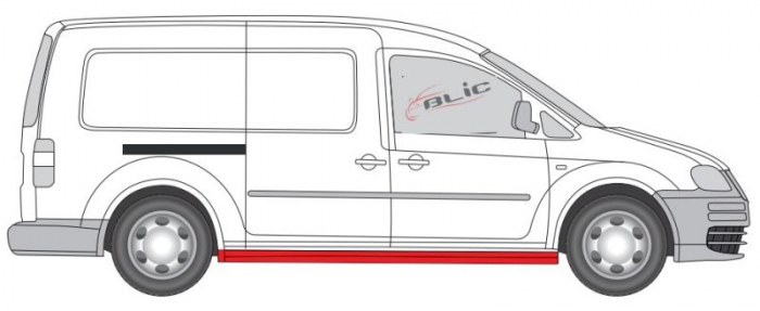 Prag auto Dreapta maxi potrivit VW CADDY III, CADDY III/MINIVAN 4 usi 2004-2015 [2]
