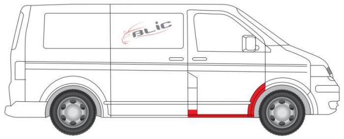 Prag auto Fata Dreapta cu de protectie fata potrivit VW MULTIVAN V, TRANSPORTER V pana in 2015 [2]