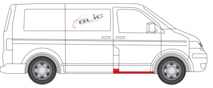 Prag auto Fata Dreapta potrivit VW MULTIVAN V, TRANSPORTER V pana in 2015 [2]