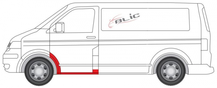 Prag auto Fata Stanga (cu captuseala de protectie fata) potrivit VW MULTIVAN T5, TRANSPORTER T5 -04.15 [2]
