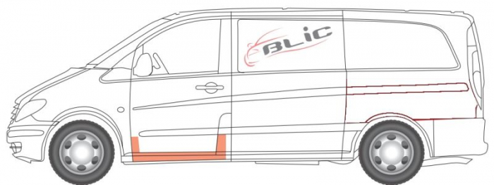 Prag auto Fata Stanga inalt potrivit MERCEDES VIANO W639, VITO / MIXTO W639, VITO W639 [2]