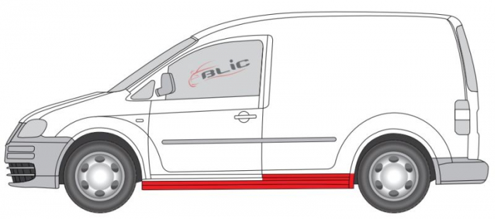 Prag auto Stanga potrivit VW CADDY III, CADDY III/MINIVAN 2D [2]