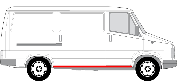 Prag lateral dreapta CITROEN C25; FIAT DUCATO, DUCATO PANORAMA, TALENTO; PEUGEOT J5 [3]