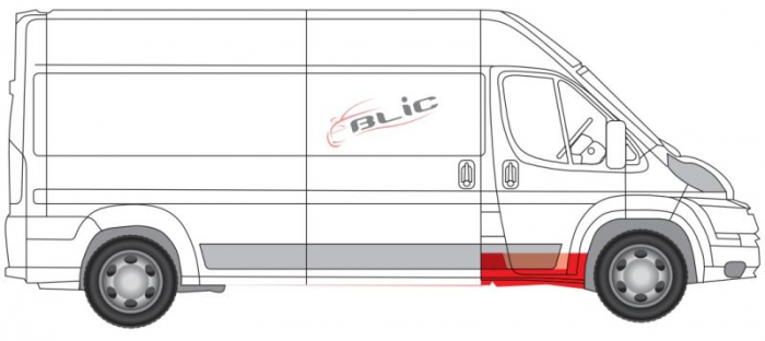 Prag lateral dreapta CITROEN JUMPER; FIAT DUCATO; PEUGEOT BOXER dupa 2006 [2]