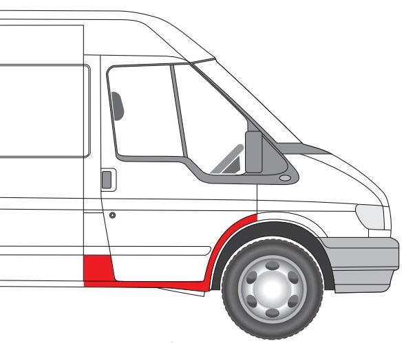 Prag lateral fata dreapta FORD TRANSIT intre 2000-2014 [3]