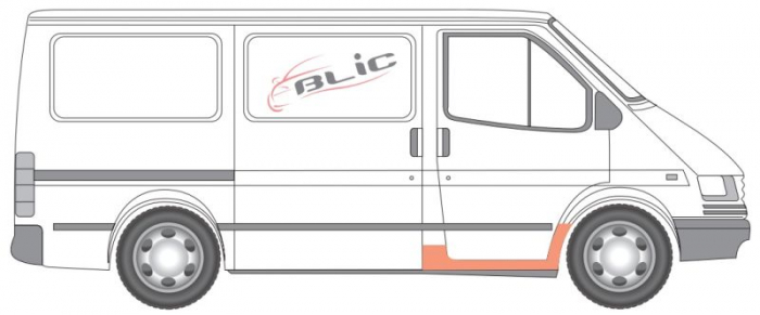 Prag lateral fata dreapta interior FORD TRANSIT intre 1991-2000 [2]