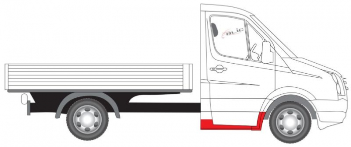 Prag lateral fata dreapta TRANSPORTER MERCEDES SPRINTER; VW CRAFTER dupa 2006 [2]