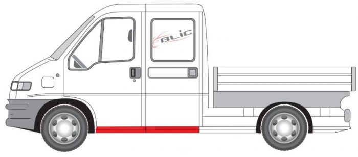 Prag lateral fata stanga/dreapta Kit reparatie lungime 180cm CITROEN JUMPER; FIAT DUCATO; PEUGEOT BOXER intre 1994-2006 [2]