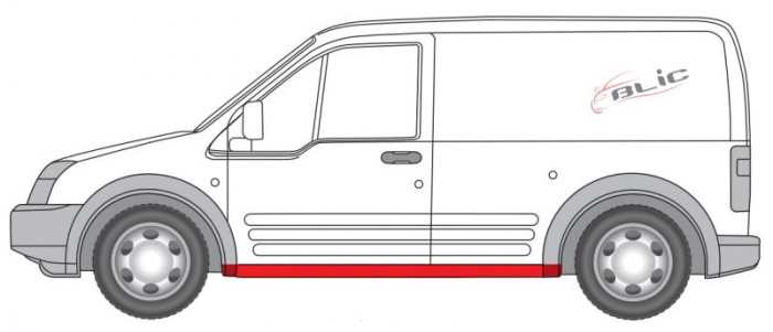 Prag lateral fata stanga/dreapta reparatie, partea inferioara, lungime 170cm FORD TRANSIT / TOURNEO CONNECT intre 2002-2013 [2]