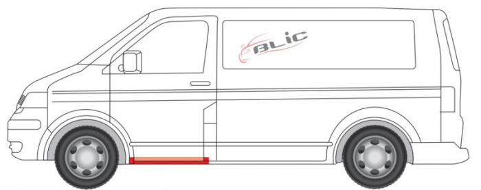 Prag lateral fata stanga/dreapta reparatie, partea inferioara, lungime 94cm VW MULTIVAN V, TRANSPORTER V dupa 2003 [2]