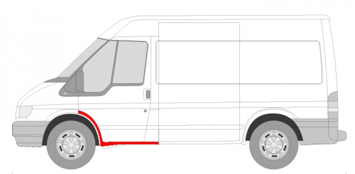 Prag lateral fata stanga FORD TRANSIT intre 2000-2014 [2]