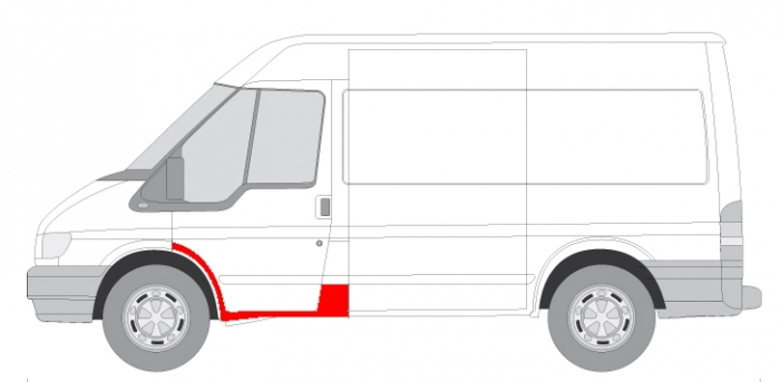Prag lateral fata stanga FORD TRANSIT intre 2000-2014 [2]