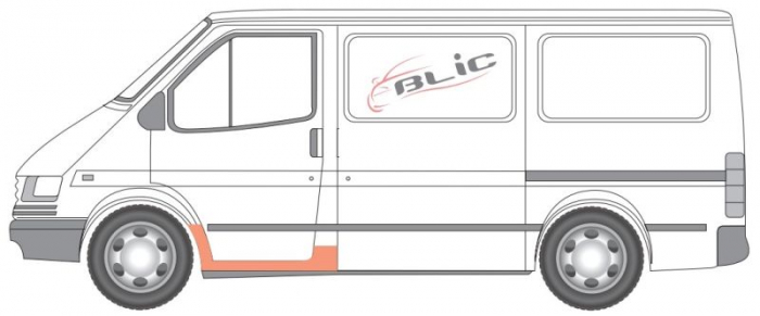 Prag lateral fata stanga interior FORD TRANSIT intre 1991-2000 [2]