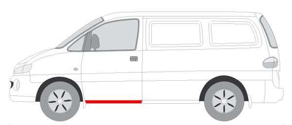 Prag lateral stanga/dreapta HYUNDAI H-1 / STAREX intre 1997-2004 [2]