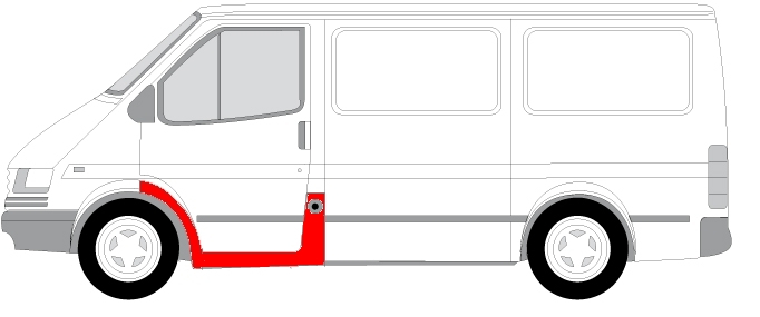 Prag lateral stanga FORD TRANSIT intre 1991-2000 [1]