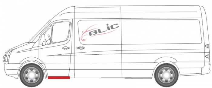 Prag lateral stanga reparatie MERCEDES SPRINTER 3,5-T 906, SPRINTER 3-T 906, SPRINTER 4,6-T 906, SPRINTER 5-T 906; VW CRAFTER 30-35, CRAFTER 30-50 dupa 2006 [2]