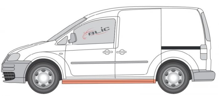 Prag lateral stanga VW CADDY III 4 usi dupa 2004 [2]
