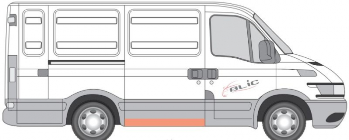 Prag lateral usa culisanta dreapta IVECO DAILY III, DAILY IV intre 1999-2011 [2]