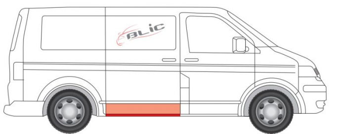 Prag usa culisanta dreapta VW TRANSPORTER V dupa 2003 [2]