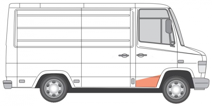 Prag usa fata dreapta MERCEDES VARIO intre 1996-2013 [2]