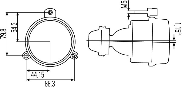 Proiector ceata stanga dreapta (H3) 24V BOVA FUTURA NEOPLAN CENTRO VOLVO 7700, 8500, 8700, 9700, 9900, B 12, B 7, B 9 dupa 1992 [4]