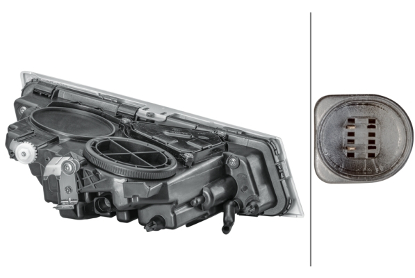 Proiector ceata stanga (H3, argintiu frame) 24V potrivit VOLVO FH, FM, FM II 09.05- [2]