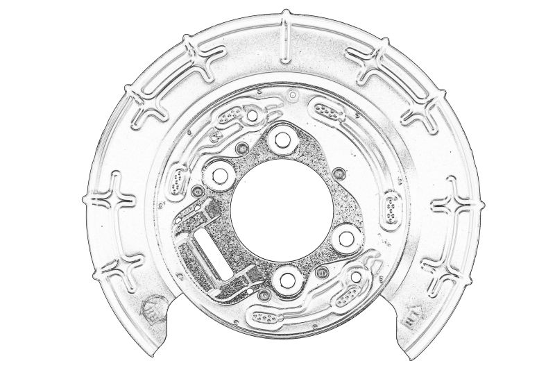 Protectie disc frana Spate Dreapta potrivit HYUNDAI potrivit HYUNDAI IX35; KIA CARENS IV, SORENTO II, SORENTO III, SOUL II, SPORTAGE III 1.6-2.4 08.09-12.20 [1]