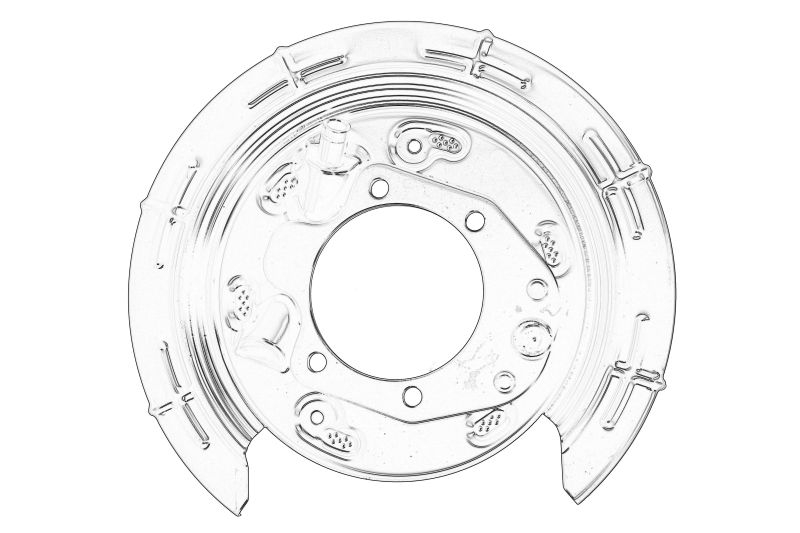 Protectie disc frana Spate Dreapta potrivit HYUNDAI potrivit HYUNDAI IX35; KIA SPORTAGE III, SPORTAGE IV, SPORTAGE V 1.6-2.4 08.09- [1]