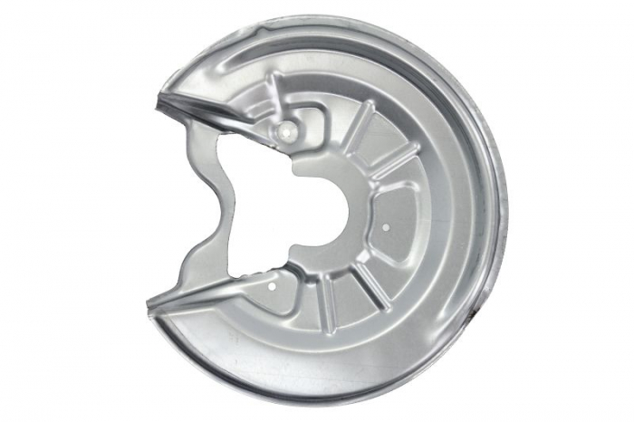 Protectie stropire disc frana Stanga potrivit AUDI A3; SEAT ALTEA, LEON, TOLEDO II, TOLEDO III; SKODA SUPERB II; VW GOLF PLUS V, GOLF V, JETTA III, TOURAN 1.2-3.6 dupa 1998 [1]