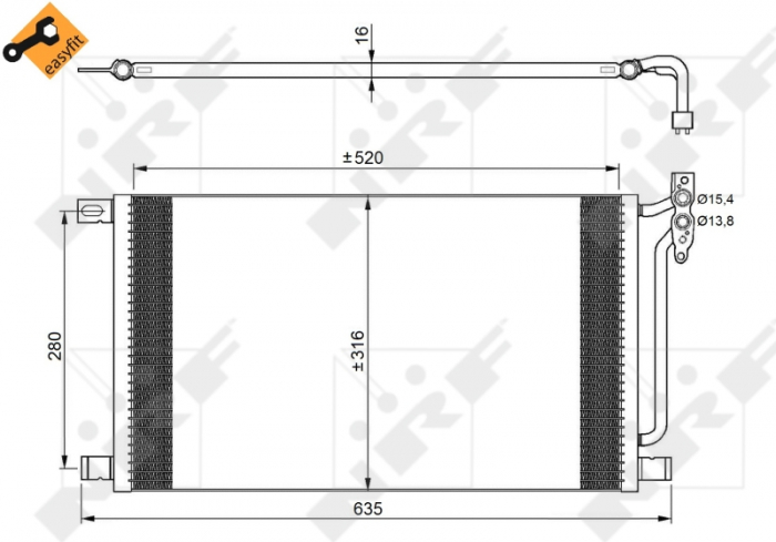 Radiator AC condensator BMW Seria 3 (E46) 320 D [2]