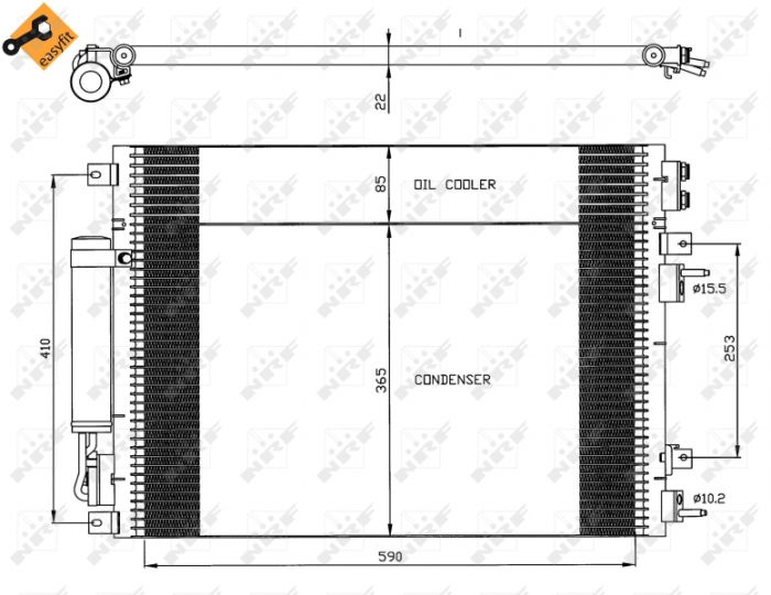 Radiator AC condensator Chrysler 300 C 2.7 [3]