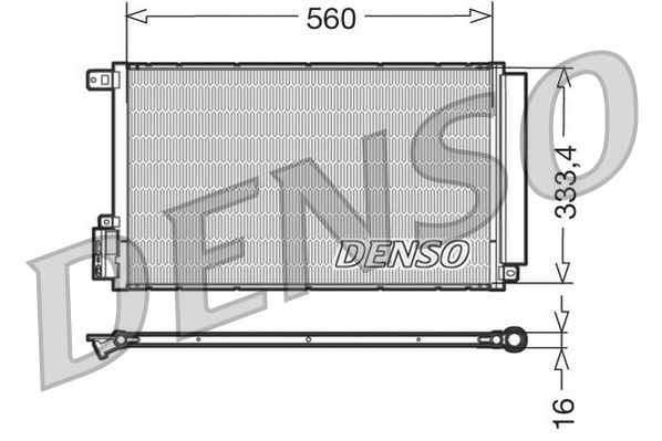Radiator AC condensator cu uscator potrivit ALFA ROMEO MITO; FIAT DOBLO, DOBLO CARGO 1.4/1.4CNG 08.08- [3]