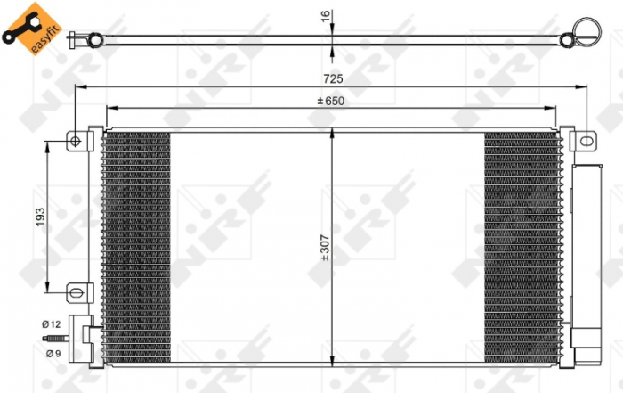 Radiator AC condensator cu uscator potrivit CHEVROLET TRAX; OPEL MOKKA / MOKKA X 1.4/1.4LPG 06.12- [2]