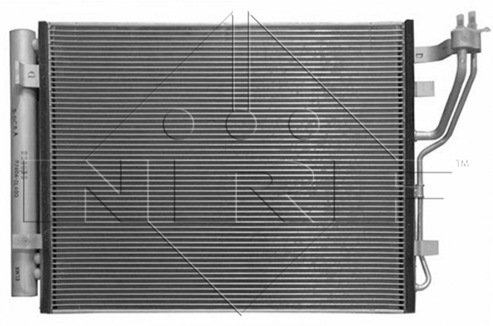 Radiator AC condensator cu uscator potrivit HYUNDAI I30; KIA CEE'D, PRO CEE'D 1.6D/2.0D 12.06-12.12 [1]