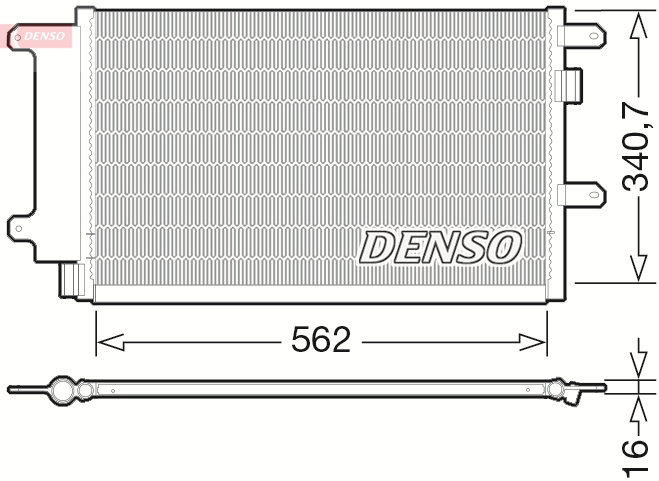 Radiator AC condensator cu uscator potrivit IVECO DAILY III, DAILY IV 2.3D-3.0D 05.99-08.11 [2]
