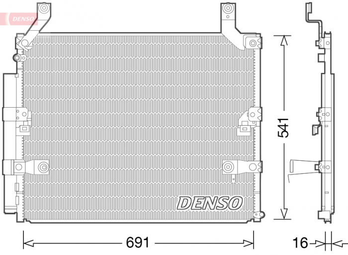 Radiator AC condensator cu uscator potrivit LEXUS LX 4.7 05.98-03.08 [3]