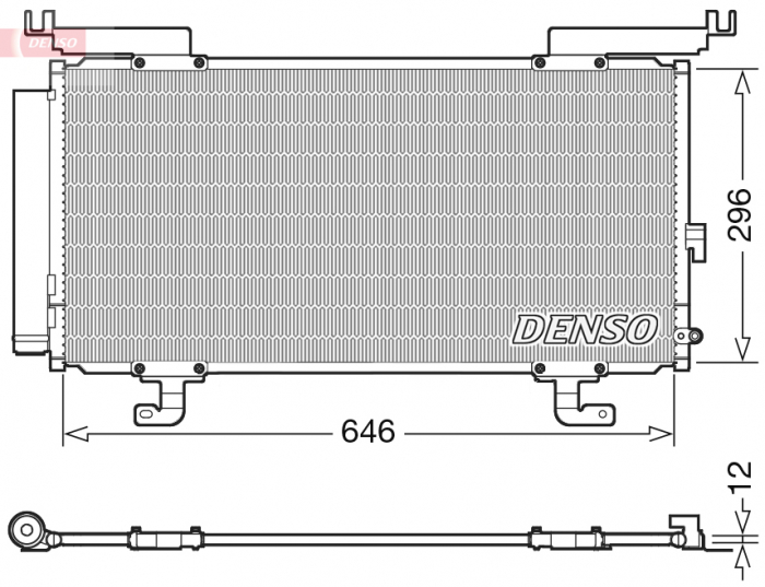 Radiator AC condensator cu uscator potrivit SUBARU OUTBACK 2.0D/2.5 03.15- [3]