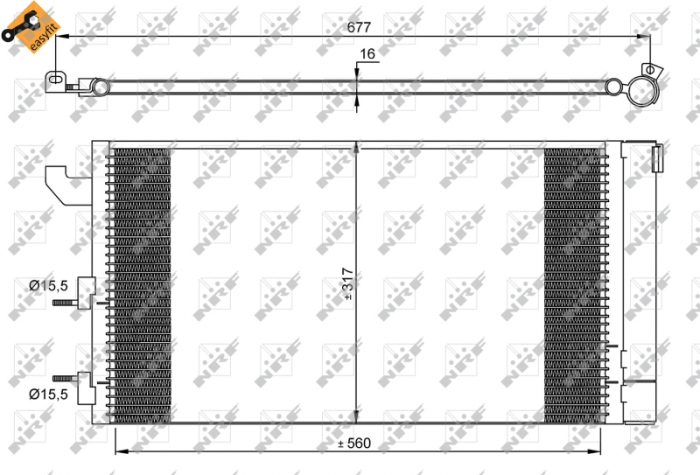 Radiator AC condensator FIAT PANDA (169) 1.1 [3]